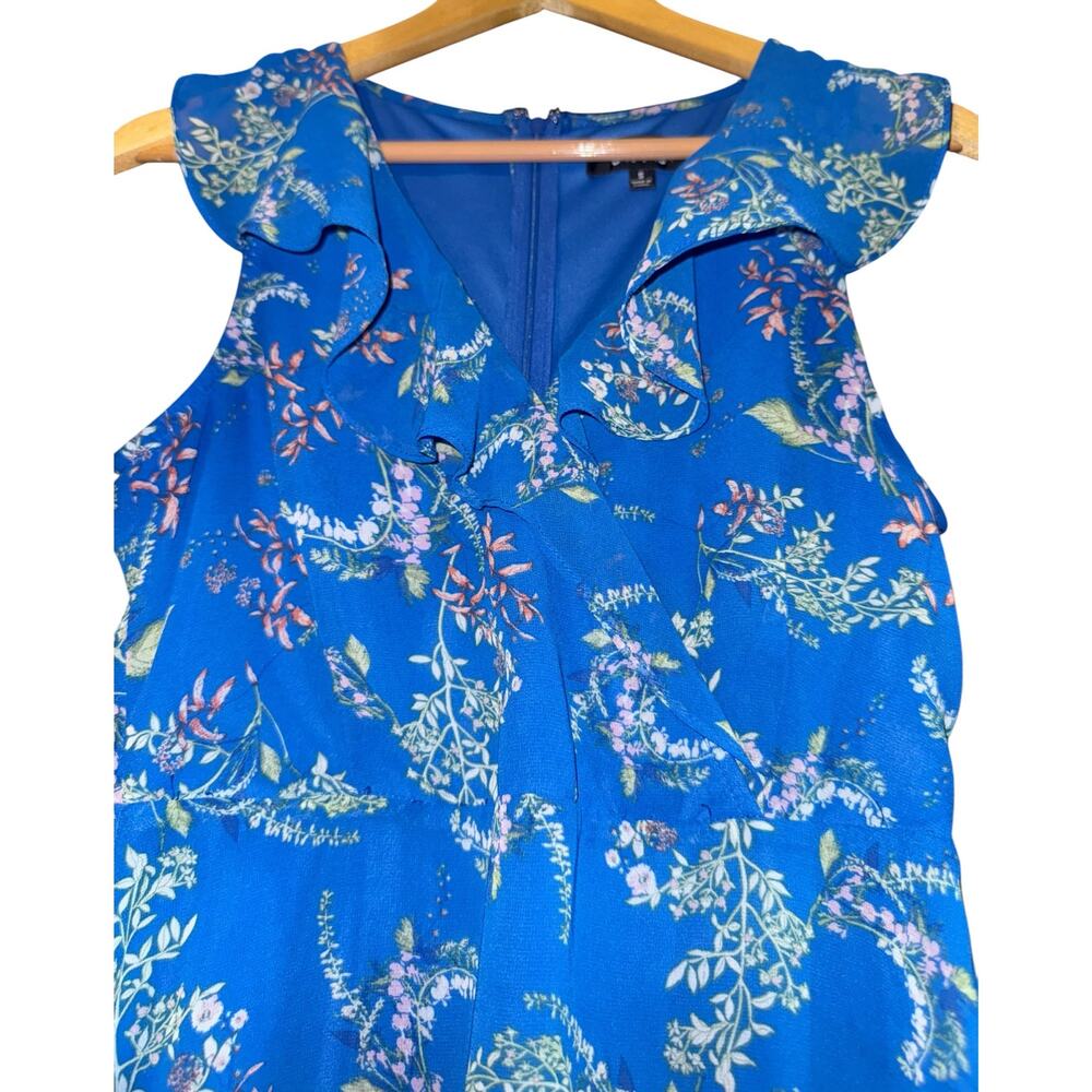 Lulus Floral Ruffle Mini Dress Women's Small Tiered Fairy Garden Wedding Event - Picture 2 of 7